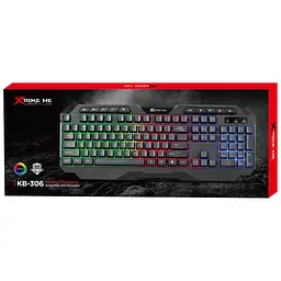 Клавіатура Xtrike ME KB-306 LED USB UA Black (KB-306UA) - мініатюра 7