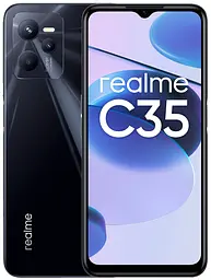 Смартфон Realme C35 4/128Gb Glowing Black без NFC