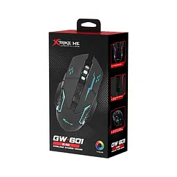 Миша XTRIKE wireless gaming mouse GW-601 |2.4G, RGB, 1200-2400-3200dpi| - мініатюра 2