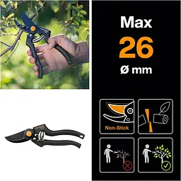 Професійний садовий секатор Fiskars P90 (1001530) - мініатюра 2
