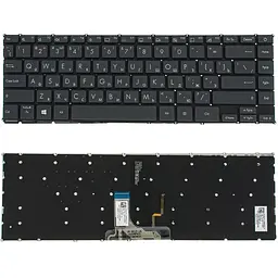 Клавіатура для ноутбука ASUS (UX325 series) rus чорний без фрейму підсвічування клавіш