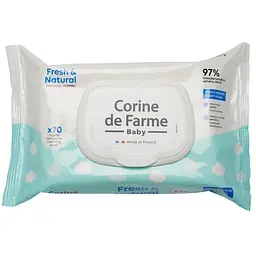 Серветки вологі Corine de Farme Fresh & Natural 70 шт