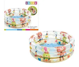 Басейн "Тваринки" 57106 NP Intex розміром: 61х22см, об'єм: 33л, вага: 0,5кг, від 1 до 3 років (6941057403090) Микс