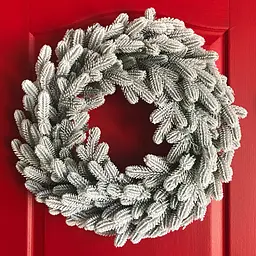 Вінок хвойний різдвяний Hvoya Traditional литий засніжений 50 см