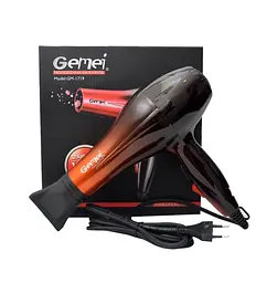 Фен для волосся Hair Dryer Gemei GM-1719 - мініатюра 4