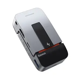 USB-хаб Baseus Armor Age Type-C Bracket Multifunctional Hub Adapter Space Gray (CAHUB-AJ0G) [72636] - мініатюра 3