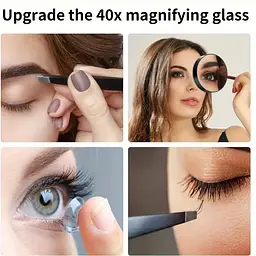 Зеркало для макіяжу 13см Ultra mirror 40X збільшення на присосках UKC - мініатюра 5