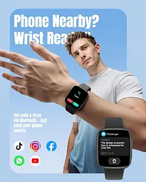 Смарт-годинник 1.85" AMOLED з Bluetooth-дзвінками, 3ATM, 100+ спортивними режимами та автономністю до 10 днів - мініатюра 4