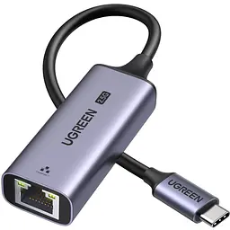 Перехідник USB 3.0 Type-C --> Ethernet RJ45 2.5Gb CM648 Ugreen чорний