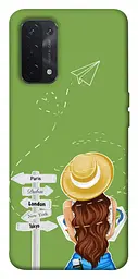 Чохол Demsky Travel girl для Oppo A54 4G
