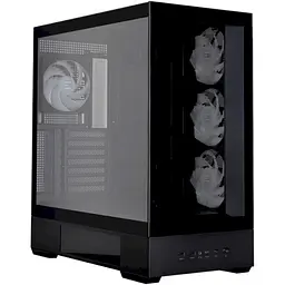 Корпус Zalman P40 DS Black Mid Tower без БЖ для ATX / Micro ATX / Mini ITX 1xType-C / 2xUSB 3.0 макс. CPU - 165 мм / VGA - 420 мм 4x120 мм ARGB бічна та передня панелі із загартованого скла LCD екран (CPU / GPU / Time) - мініатюра 2