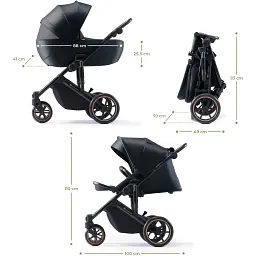 Універсальна коляска 2 в 1 Kinderkraft Prime 2 Venezian Black (KSPRIM02BLK2000) - мініатюра 5