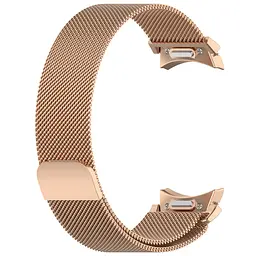 Ремінець металевий для смарт-годинника Google Pixel Watch 40,42,43,44,45,46,47 mm, Milanese Magnetic, золотий, міланська петля, браслет на магнітній застібці, сумісний з годинником Google Pixel Watch, для моделей з розміром корпусу 40,42,43,44,45,46 - мініатюра 3