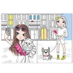 Дитяча розмальовка "Girls&Pets" РМ-88-02 серія "Dream & Style" - мініатюра 2