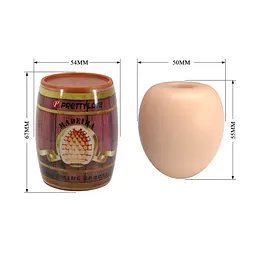 Мастурбатор Pretty Love Madeira Charming Barrel бежевий - мініатюра 4