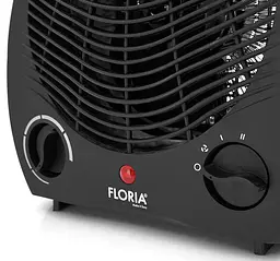 Тепловентилятор спіральний Floria ZLN6152 3 режими 1000/2000 Вт Black - мініатюра 3