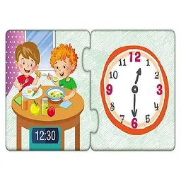 Дитячі пазли-половинки Розпорядок дня 1214002 укр. мовою - мініатюра 3