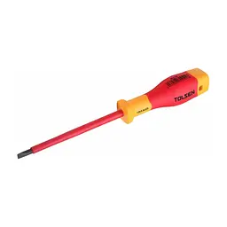 Викрутка Tolsen Premium діелектрична VDE з прямим шліцом 3.0 × 0.5 × 100 мм (V30205)