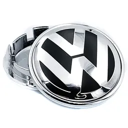 Ковпачки заглушки на литі диски Volkswagen 56 / 52 мм Хром 1 шт (5G0601171B)