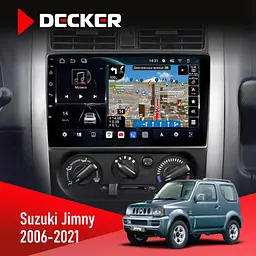 Штатна магнітола Suzuki Jimny 2006-2021 Decker D9-011 4x64, DSP, 4G, 360 Decker (НФ-00006840)