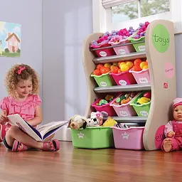 Органайзер з ящиками Step 2 Fun Time Room Organizer рожевий з салатовим (41384) - мініатюра 3
