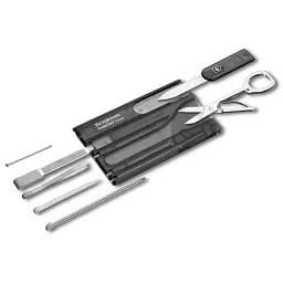 Ніж Victorinox Swisscard 82х54х4мм,10функ,чорн.прозор (блістер)