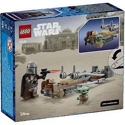 Конструктор LEGO Star Wars Швидкісний мотоцикл Мандалорця й Ґроґу 58 деталей (75436) - мініатюра 7