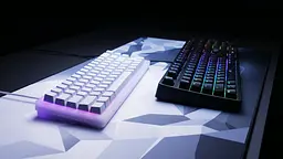 Клавіатура механічна K5 68Key, Kailh Red, USB-A, EN/UA, Hot-swap, RGB, біла Cherry Xtrfy teh0013856 - мініатюра 6