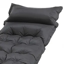 Килимок самонадувний Springos 193 x 66 x 3.5 см з подушкою PM053 Grey - мініатюра 4