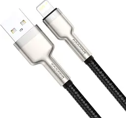 Кабель Baseus Cafule Metal USB to Lightning 1m Black (CALJK-A01) [82093] - мініатюра 2