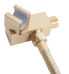 Душова система прихованого монтажу Rea Fenix-Davis з термостатом brushed gold REA-P6358, Золотий - мініатюра 5