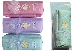 Пенал-косметичка Балерина, 2 змійки, PVC, 959 (В асортименті) - мініатюра 2
