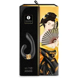 Вібратор-кролик Shunga Miyo Black - мініатюра 7