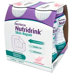 Ентеральне харчування Nutricia Nutridrink Skin Repair Strawberry flavour 4 шт. x 200 мл