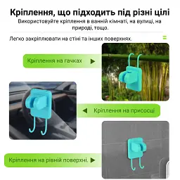 Портативний кемпінговий душ з акумулятором на 6000 mAh Блакитний (00214) - мініатюра 2