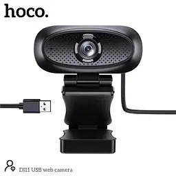 Веб-камера Hoco DI11 USB Camera with Audio Focus 2K - HD 4Mpx кабель 1.5 метра - мініатюра 4