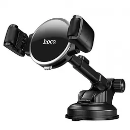 Автотримач для телефону HOCO "S12LITE" на присосці жорстка ніжка Black (58-85мм) - мініатюра 2