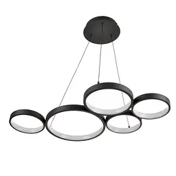 Люстра Brille стельова підвісна лофт в хол LED BL-847S/76W WW BK