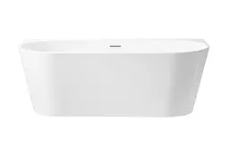 Ванна акрилова пристінна Rea Capri 150x75 white REA-W9800, Білий - мініатюра 2