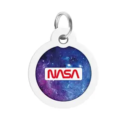 Адресник для собак і котів Waudog Smart ID з QR паспортом, NASA21, M, діаметр 30 мм - мініатюра 2