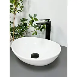 Умивальник VBI Parma S white накладний VBI-011001, Білий