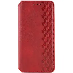 Шкіряний чохол-книжка GETMAN Cubic (PU) для Xiaomi 15T Червоний