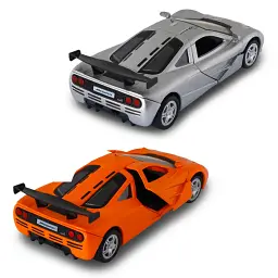 Автомодель - MCLAREN F1 1992 (сірий, помаранчевий) - мініатюра 8