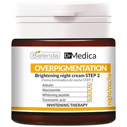 Нічний крем для обличчя Bielenda Dr Medica Overpigmentation Освітлювальний крок 2, 50 мл - мініатюра 2