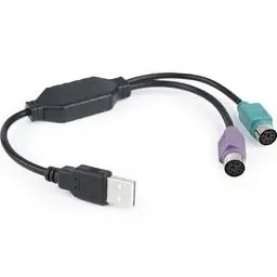 Перехідник USB to PS/2 Cablexpert (UAPS12-BK) - мініатюра 2