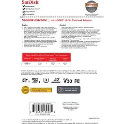 Карта пам'яті SanDisk 512GB microSD class 10 UHS-I U3 V30 Extreme (SDSQXAV-512G-GN6MA) - мініатюра 6