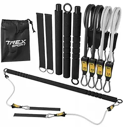 Палиця гімнастична з еспандерами Trex Sport TX-023TS 14-74кг