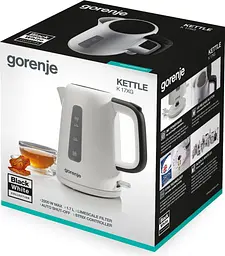 Электрочайник Gorenje 1.7 л Strix контроль пластик белый kuh0015379 - миниатюра 10