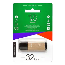 Флеш накопичувач USB 32Gb T&G Vega TG121 Gold USB 2.0 (TG121-32GBGD) - мініатюра 2