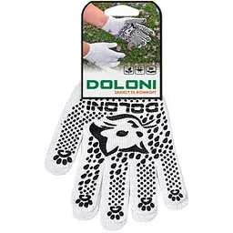 Перчатки робочі трикотажні DOLONI з ПВХ малюнком 4895 р.8